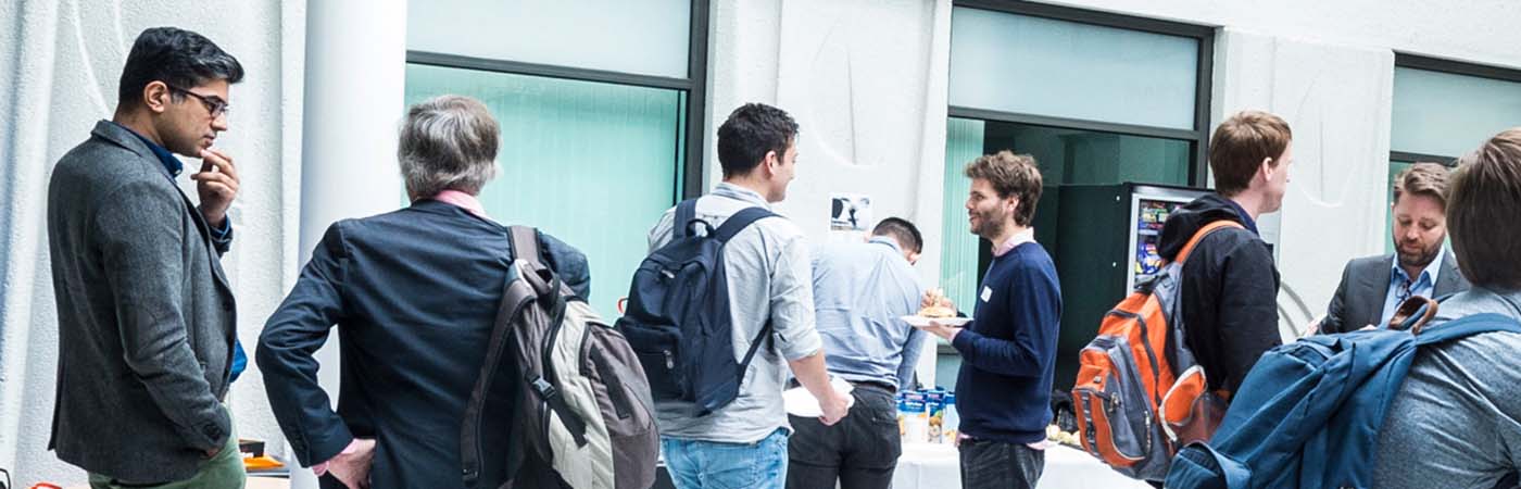 Group of people talking and connecting with each other